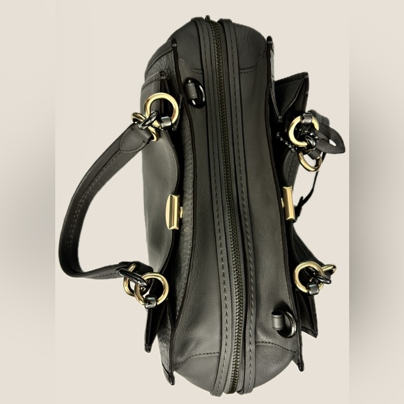 Coach Dreamer Mixed 33094 Leather Heather Grey/ Silver Bag - Picture 4 of 11